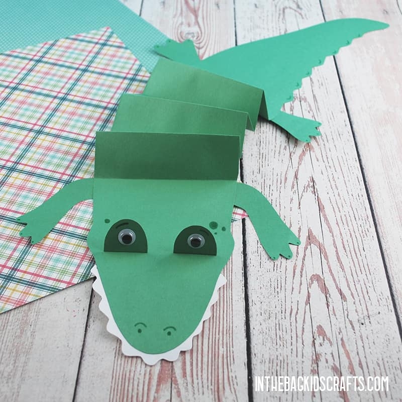 Crocodile Craft with FREE Craft Template In The Bag Kids Crafts