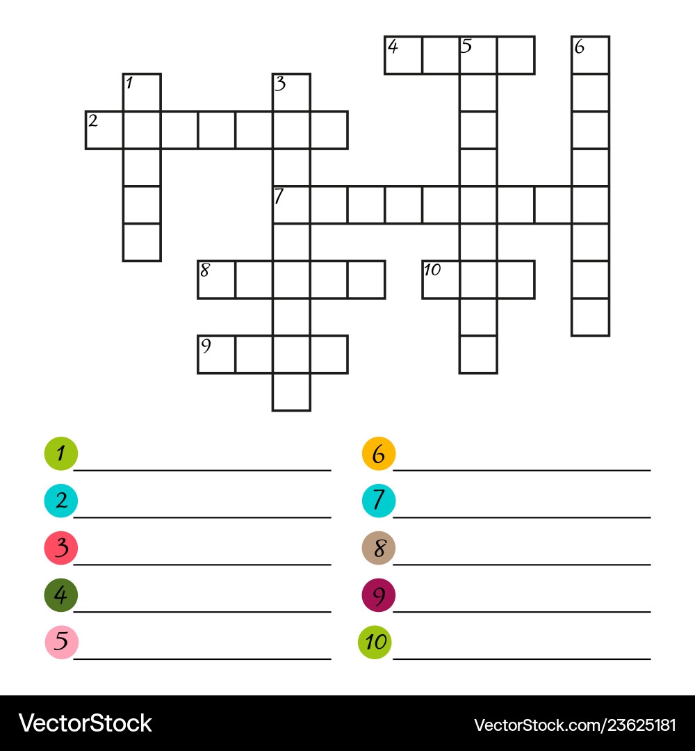 crossword puzzle template pdf