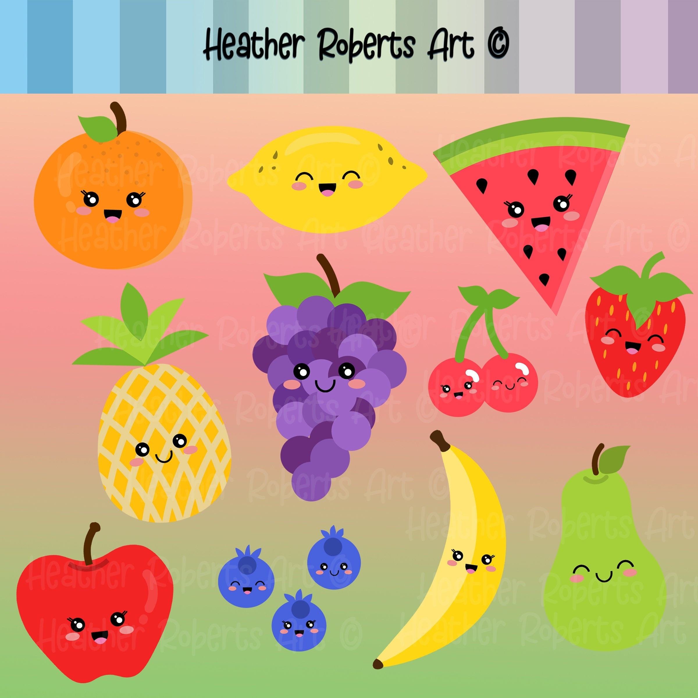 Cute Smaczna Fruit Clipart