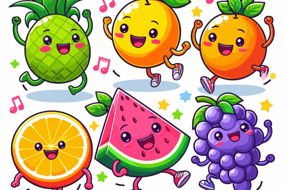 Dancing Fruits Dancing Fruit Fruits Svg Fruits Clipart Fruits Png Happy Fruits Svg Png Clipart Vector Fruits Vector