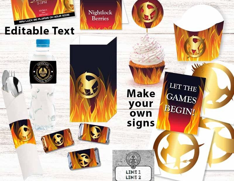 District Games Party Printables Set Perfect For A Hunger Games Party Press Print Party