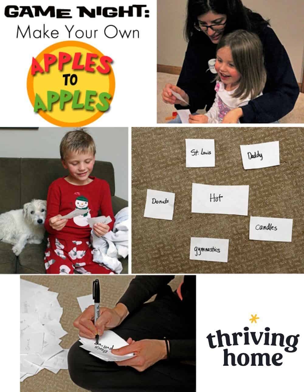 DIY Apples To Apples Game Thriving Home