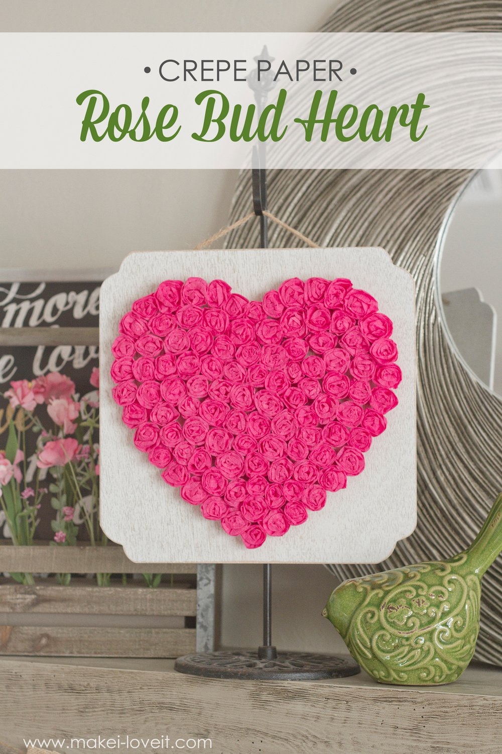 printable paper heart flower craft template
