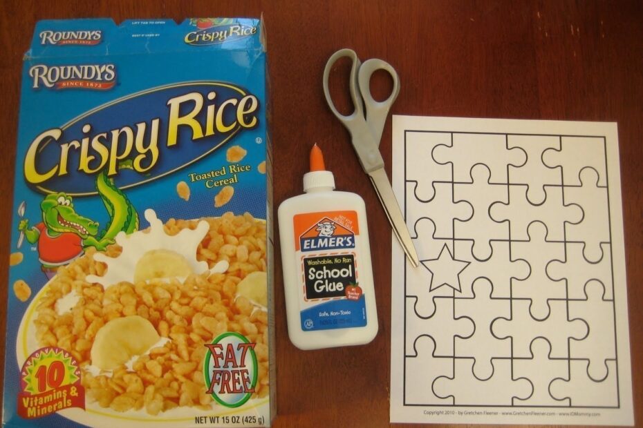 Diy Recycled Cereal Box Puzzle How To Make A Puzzle Papercraft On Cut Out Keep