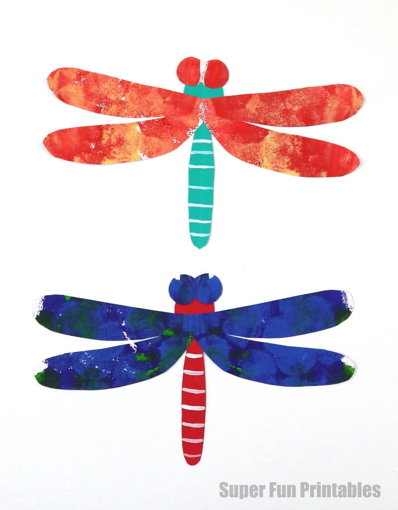 printable dragonfly craft template