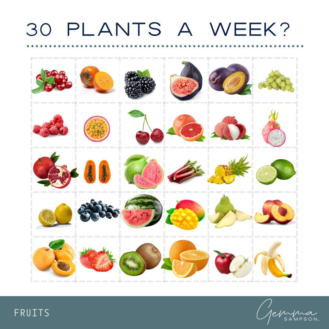 Eating 30 Plants A Week Gemma Sampson