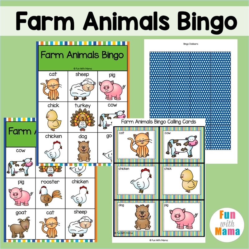 free printable animal bingo game