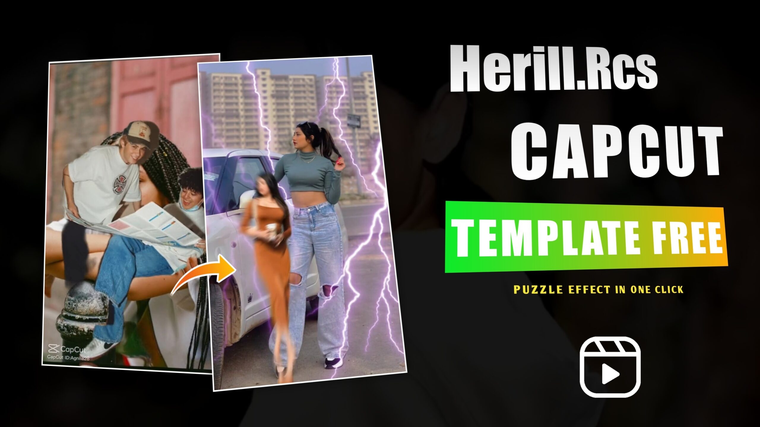 capcut puzzle template