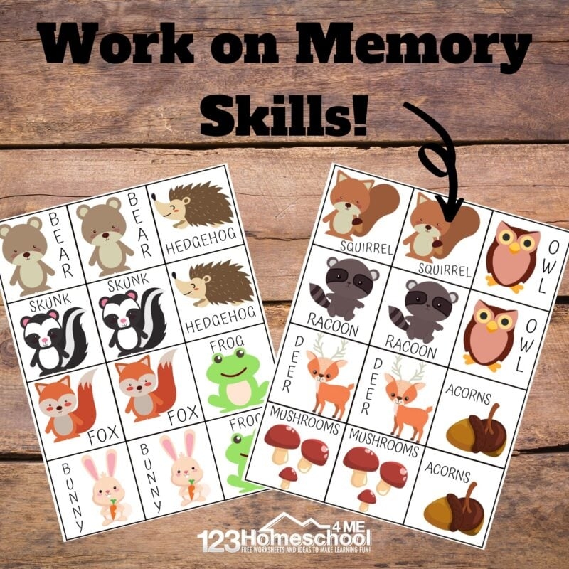 free printable animal mates game