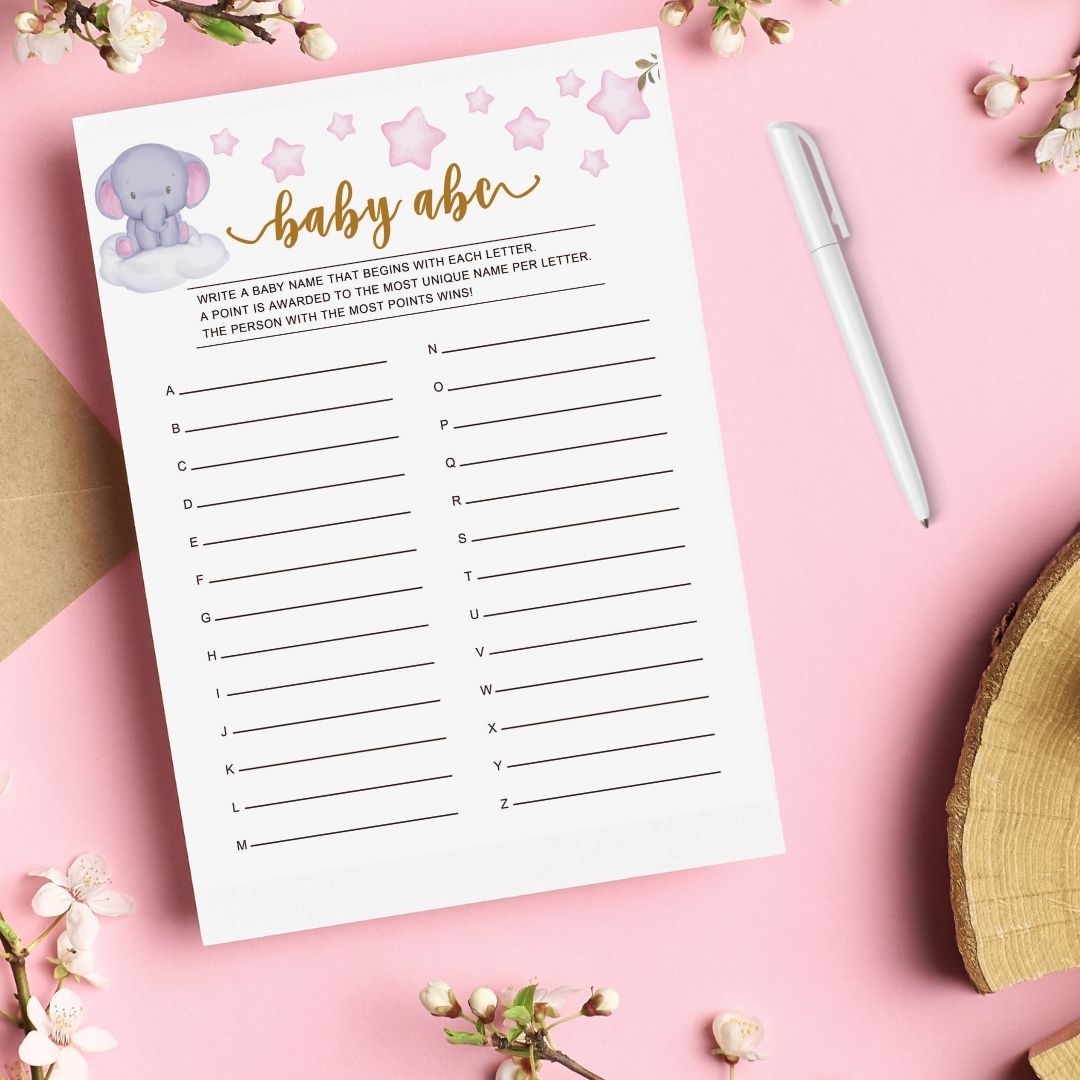 FREE Baby Name Game Printable 4 Different Design Options 