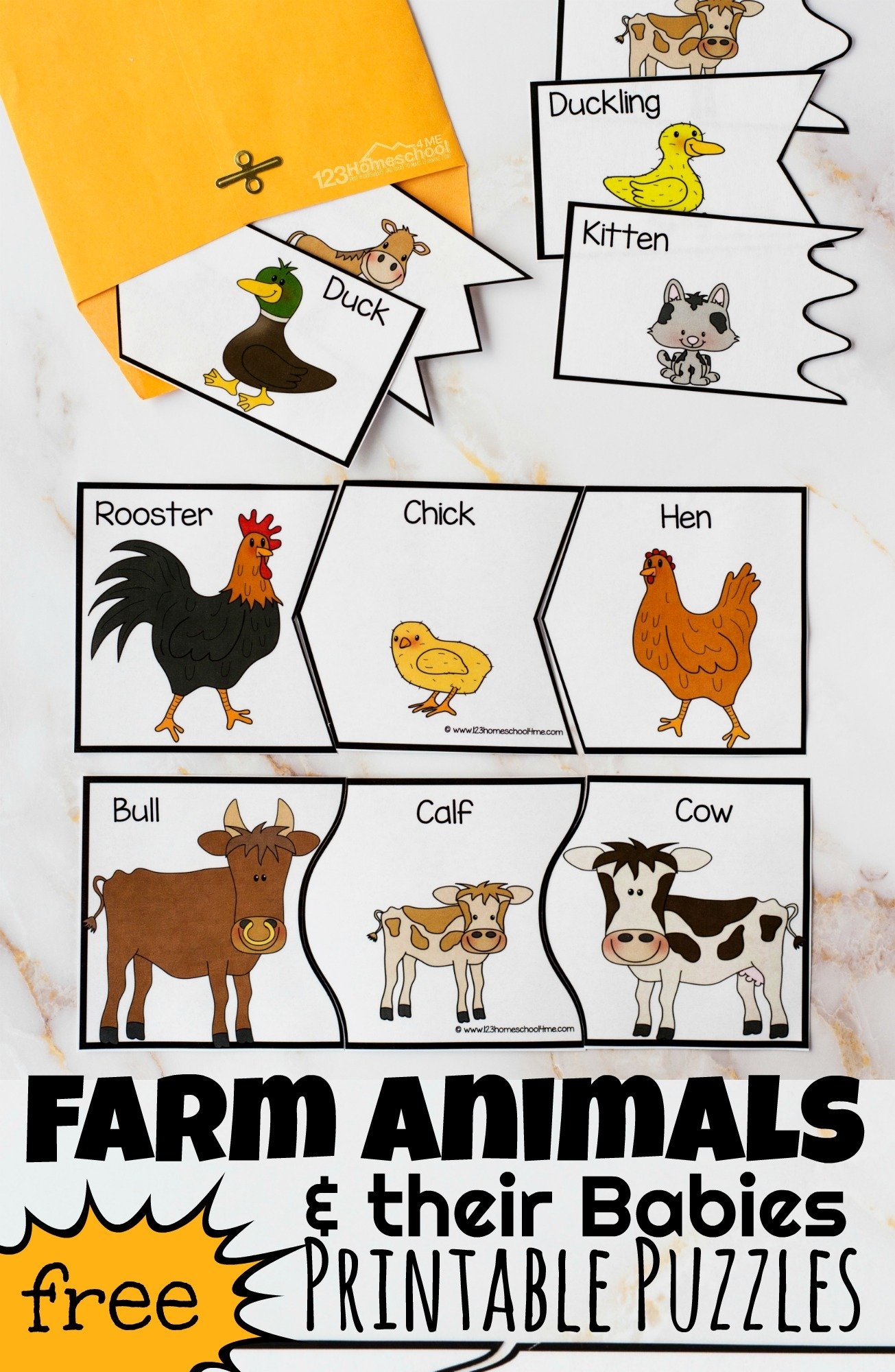 free printable baby animals game