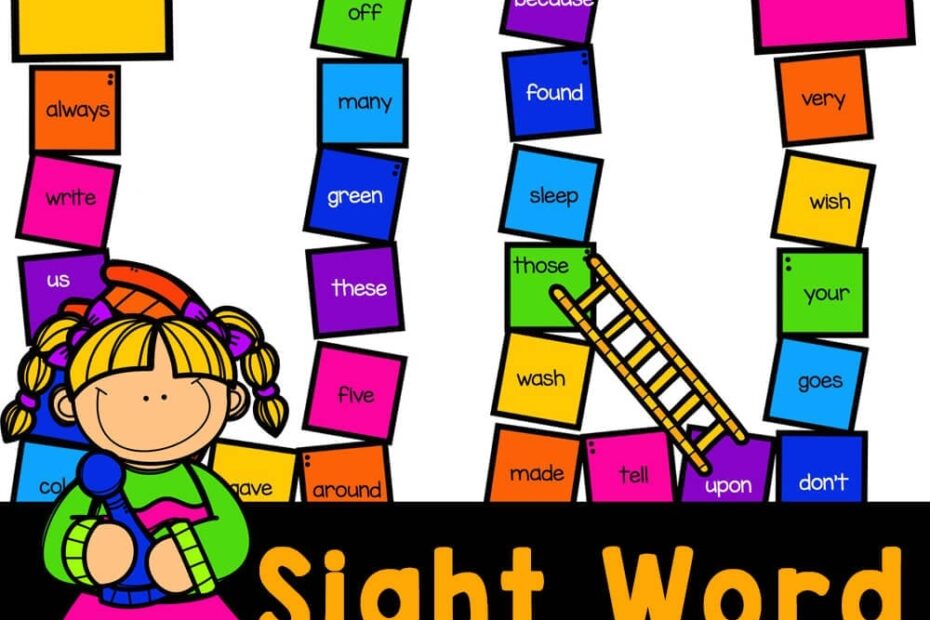 Free Printable 2nd Grade Sight Words Game