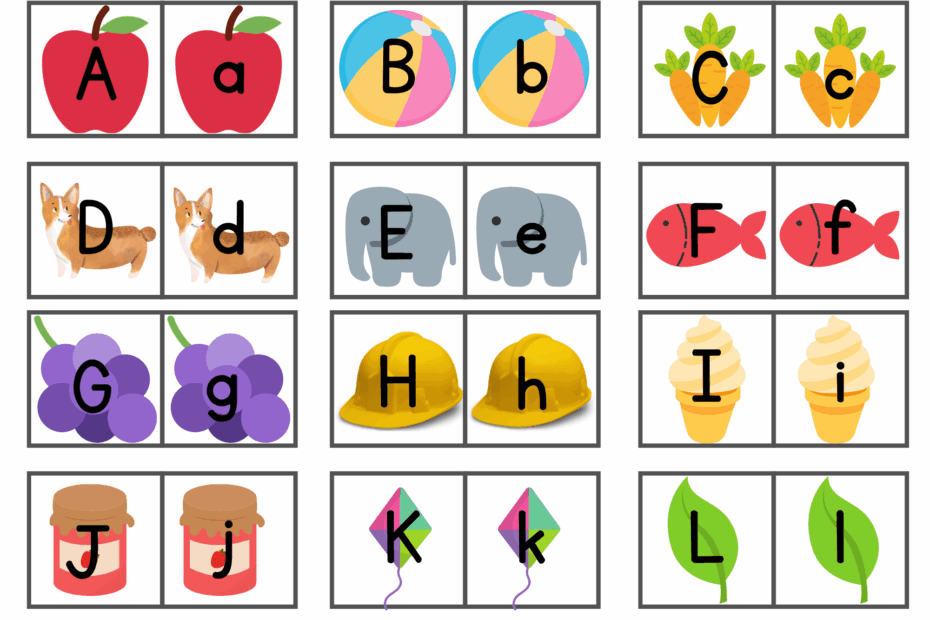 Free Printable ABC Memory Matching Game LovingHomeschool Worksheets Library