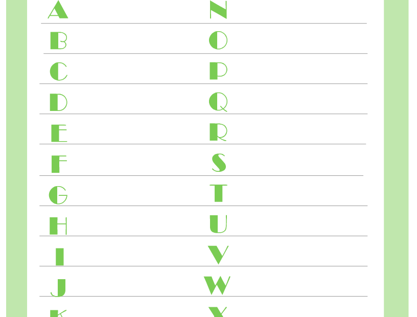 Free Printable Baby Shower Alphabet Game