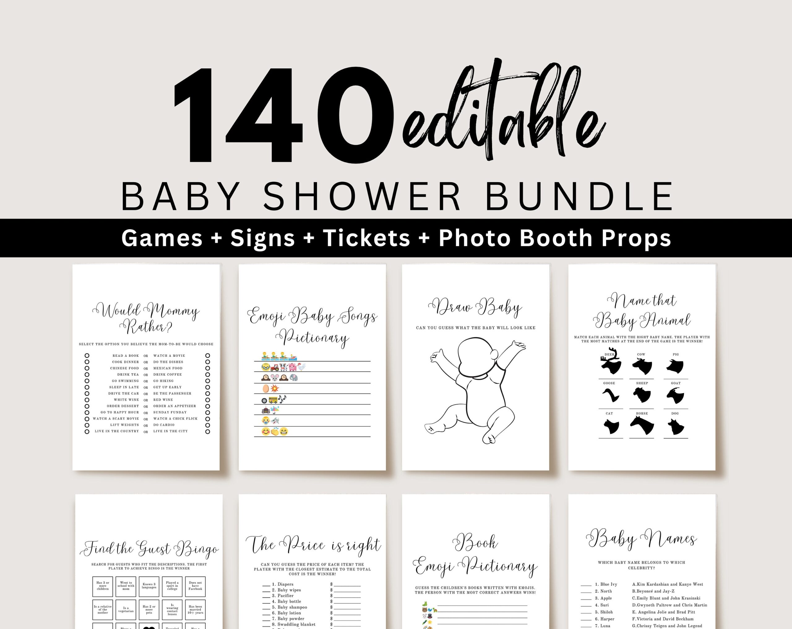 free printable baby shower games australia