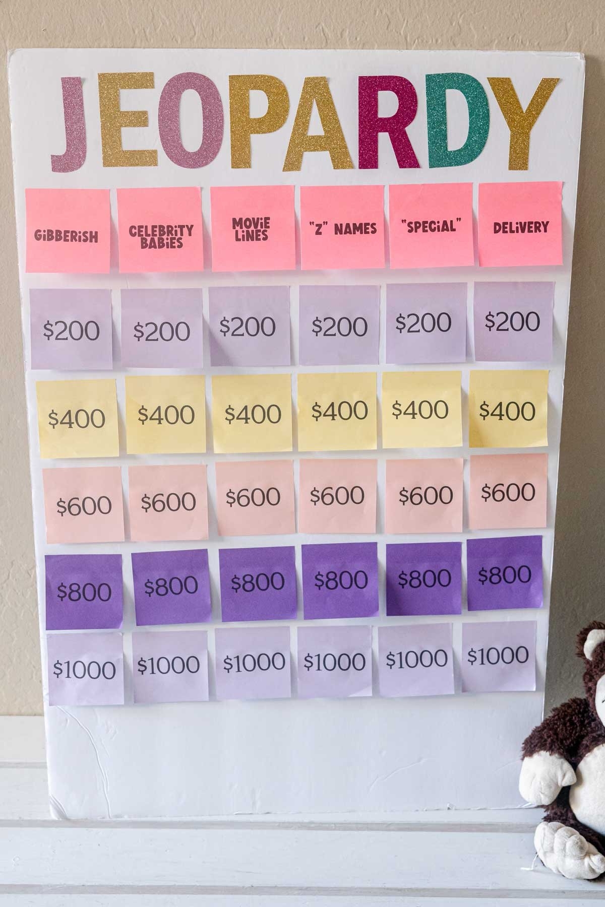 Free Printable Baby Shower Jeopardy Game Play Party Plan