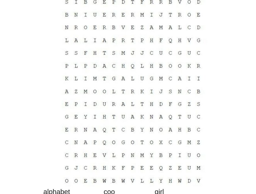 Free Printable Baby Shower Word Search Clearance