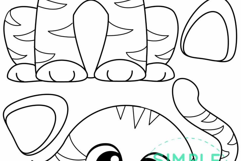 Free Printable Cat Craft Template Simple Mom Project