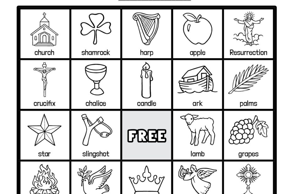 Free Printable Catholic Bingo Game Cards TheCatholicKid