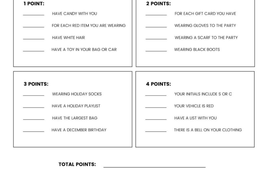 FREE Printable Christmas Games 4 FREEBIES Lil Luna