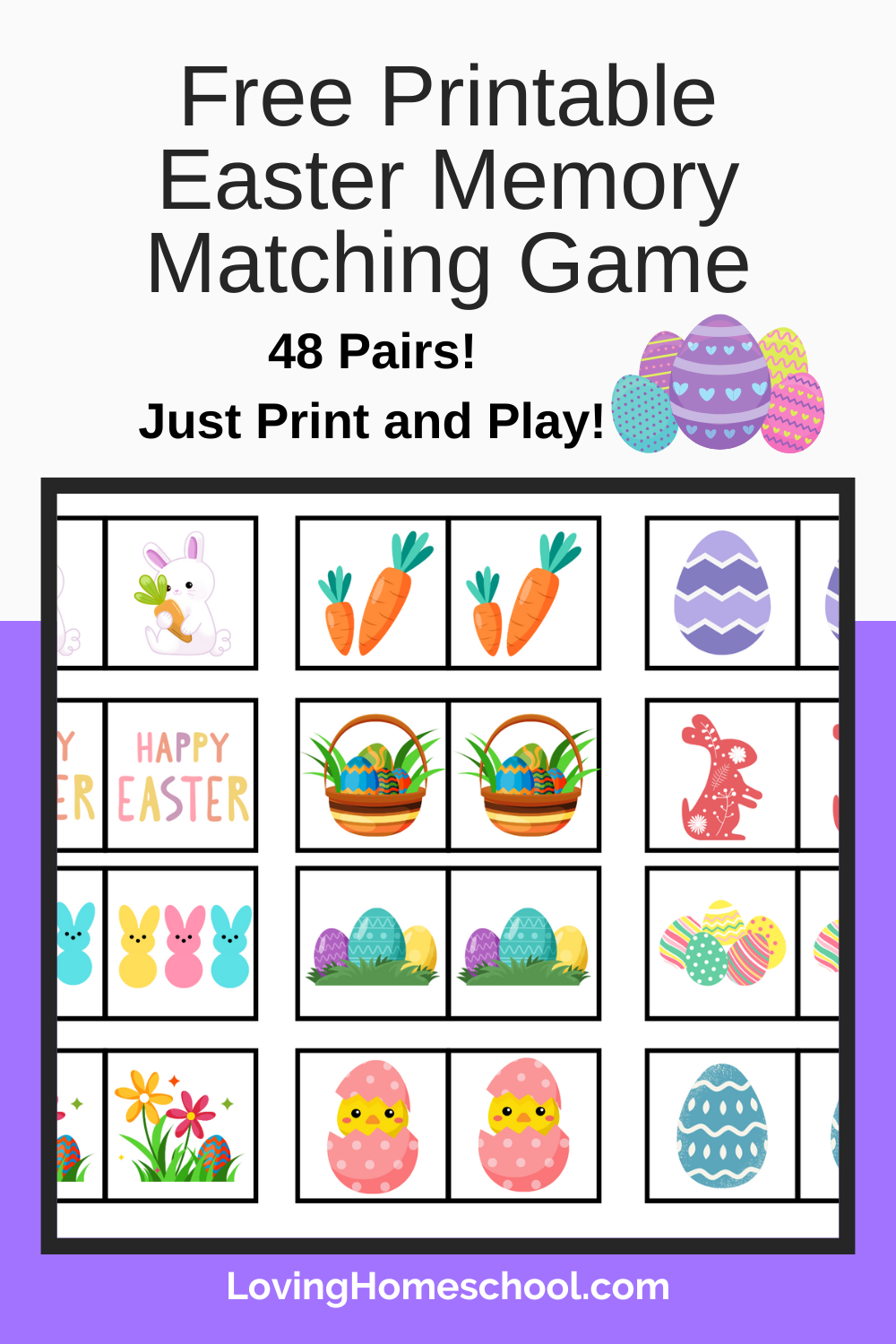 free matching games printable