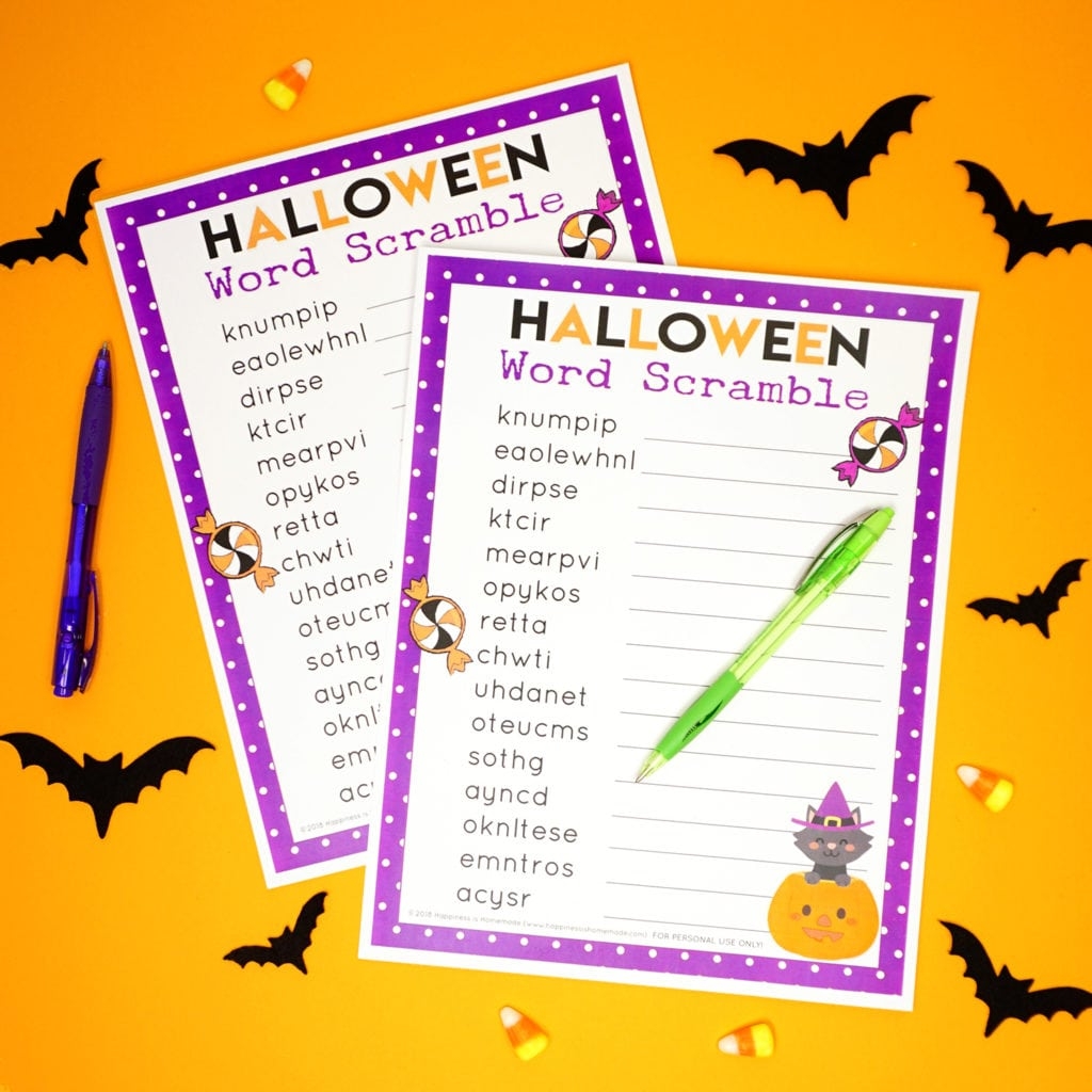 Free Printable Halloween Games Happiness Is Homemade