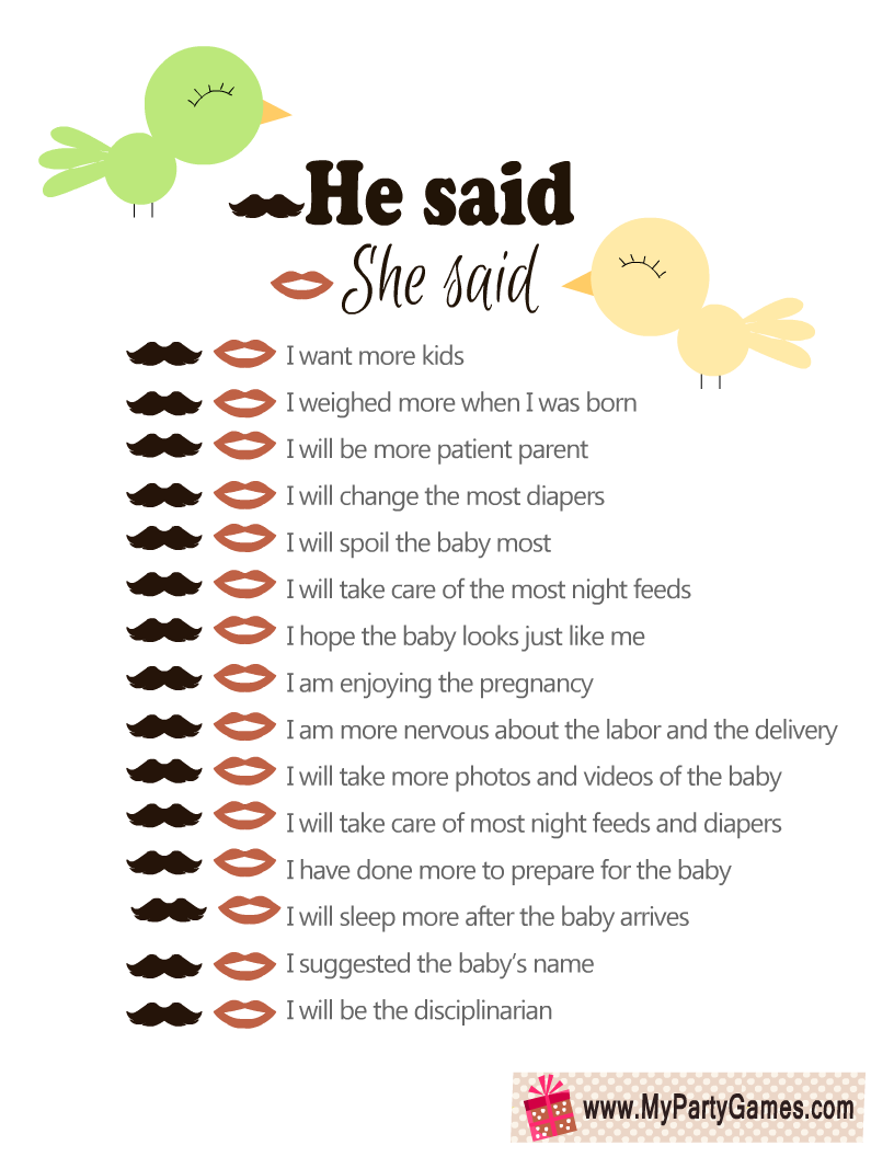 free printable animal pregnancy baby shower game