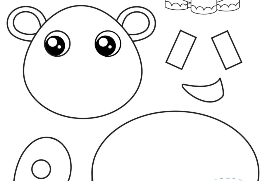 Free Printable Hippo Craft Template Simple Mom Project