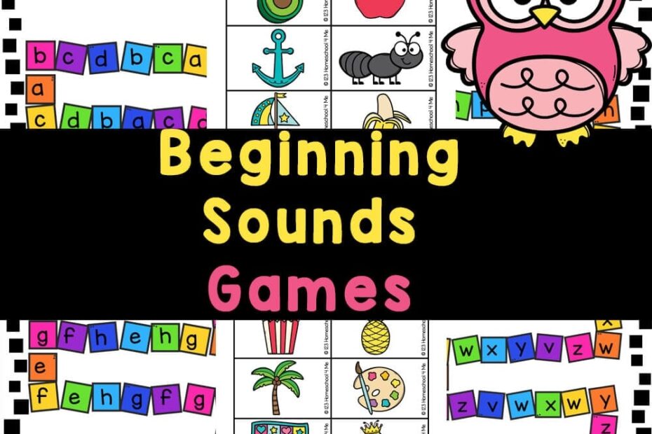 FREE Printable Initial Beginning Sounds Practice With Letter Board Games