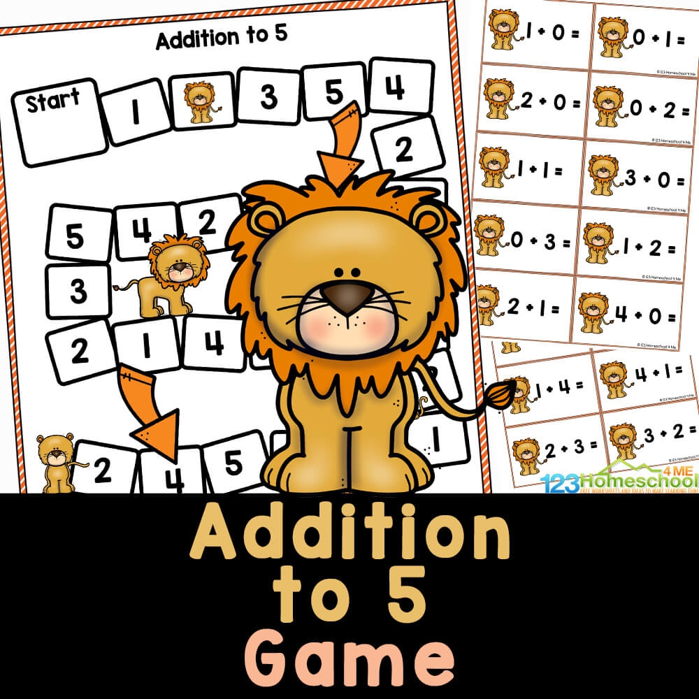 free preschool math games printables