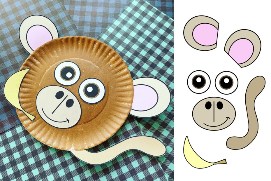 Free Printable Monkey Craft For Preschool The Hollydog Blog