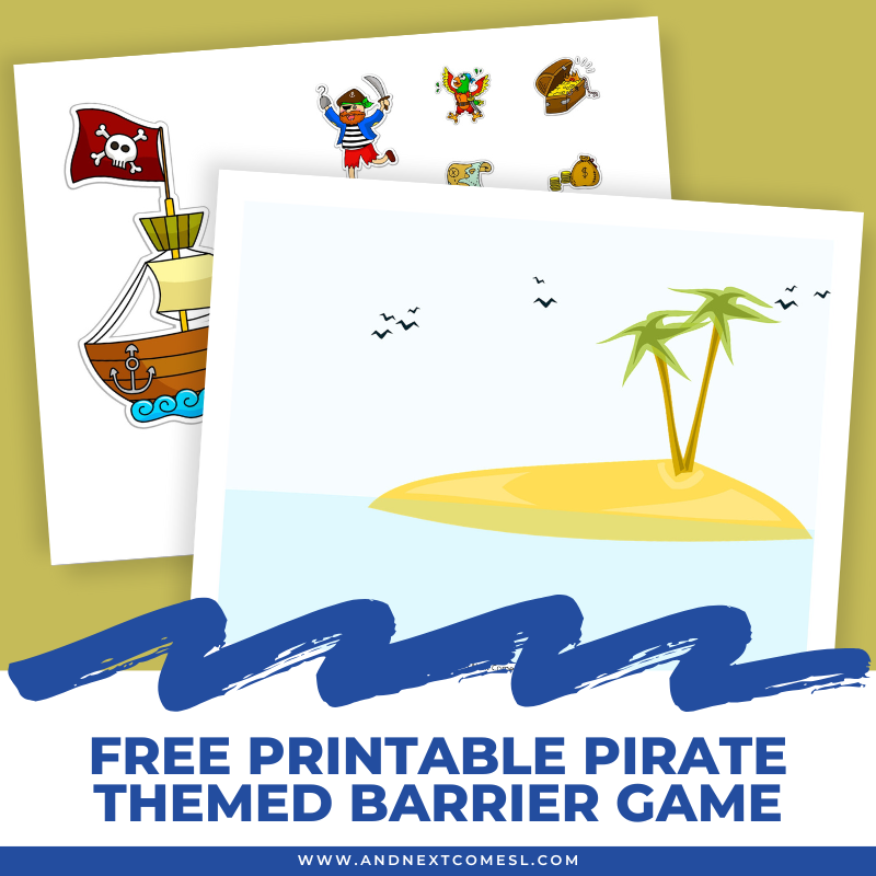 Free Printable Pirates Barrier Game For Speech Therapy And Next Comes L Hyperlexia Resources