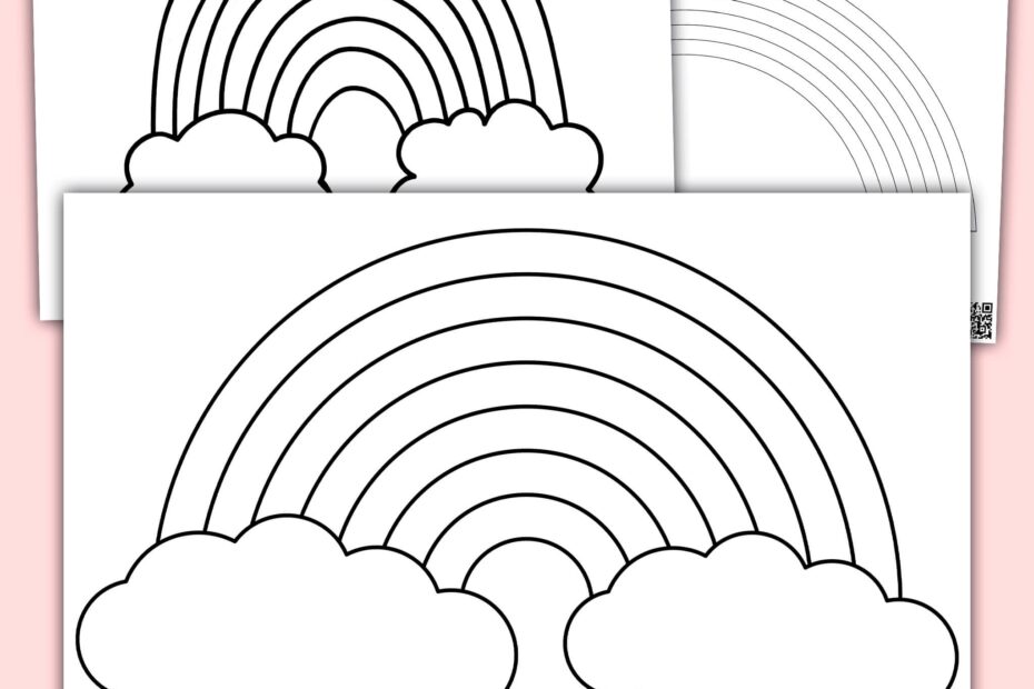 Free Printable Rainbow Template For Craft In Kindergarten