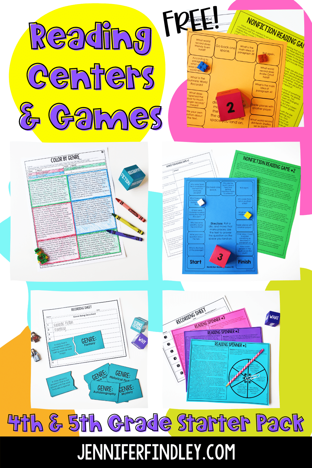 Free Reading Games And Activities For Launching Reading Centers