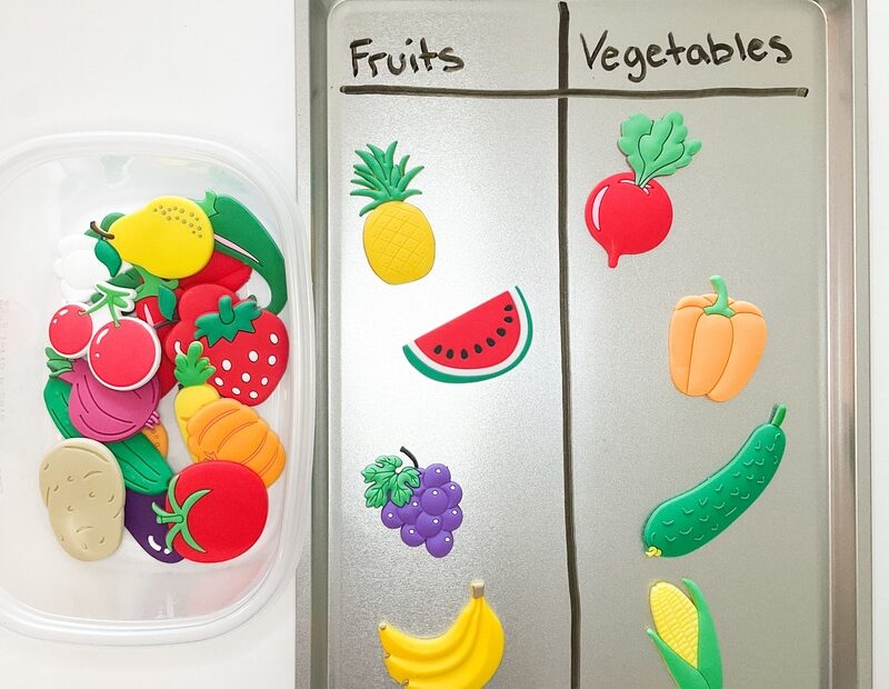 Fruit And Vegetable T Chart