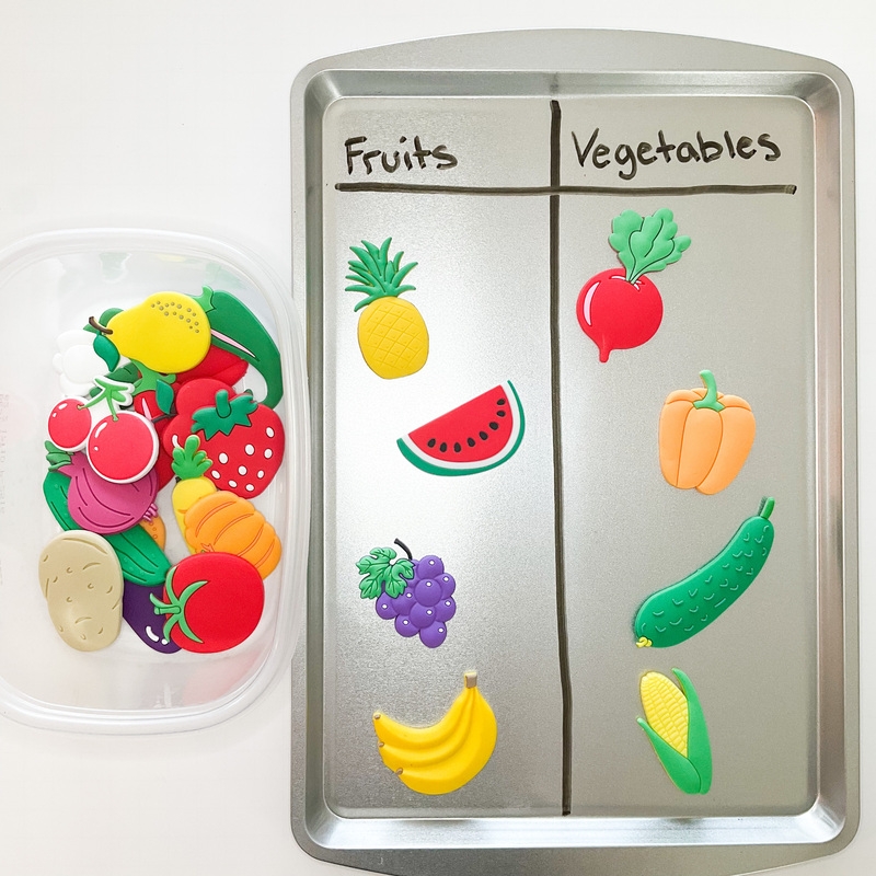 Fruit And Vegetable T Chart