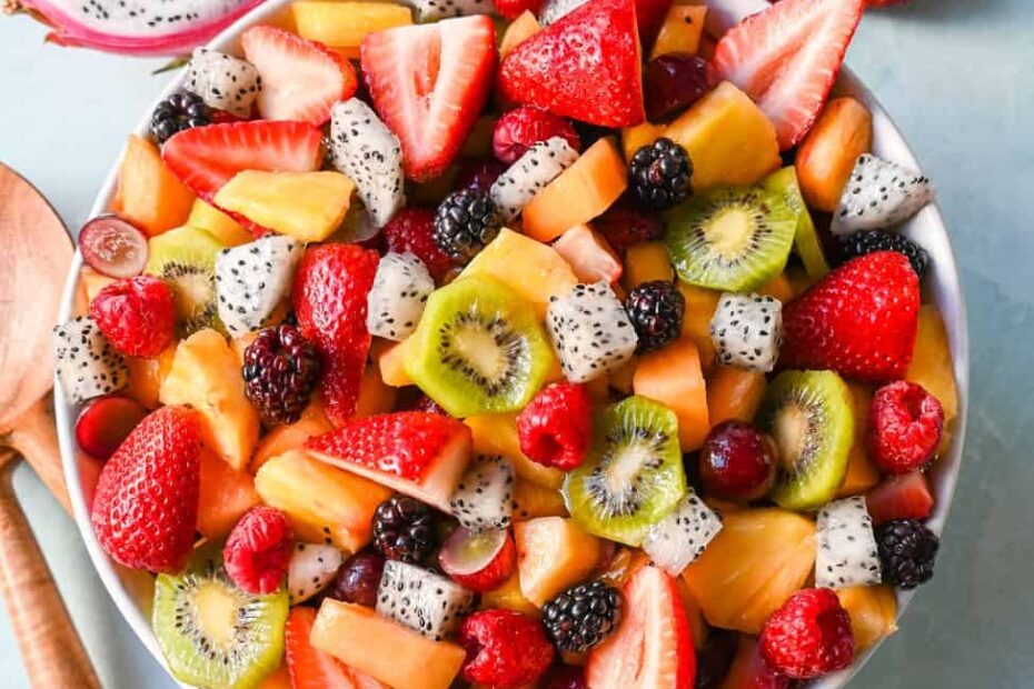 Fruit Salad With Honey Lime Dressing