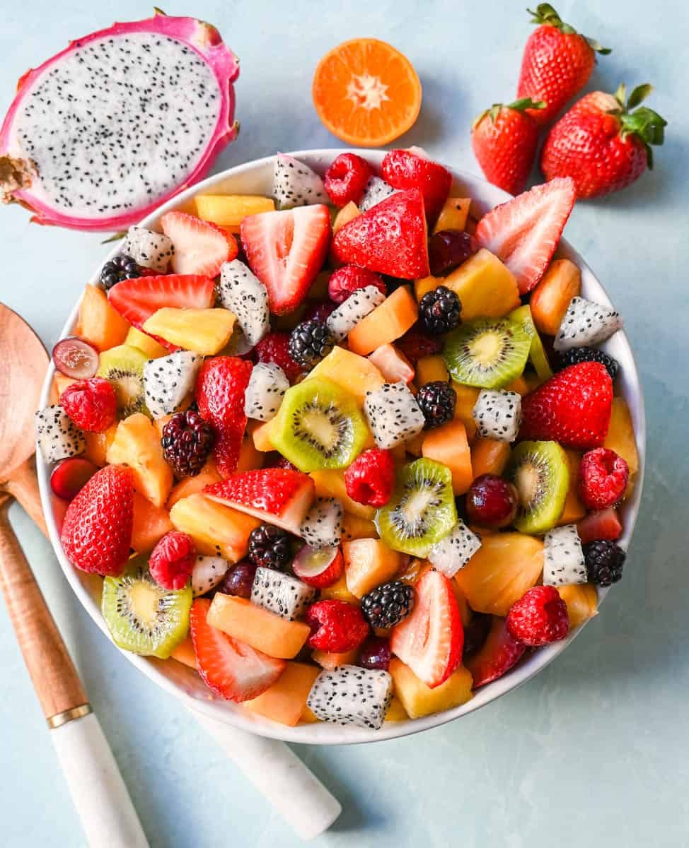 Fruit Salad With Honey Lime Dressing