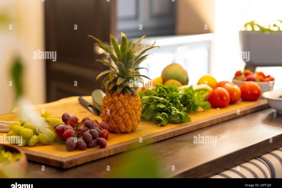 Fruits And Vegetables In The Kitchen Hi res Stock Photography And Images Alamy