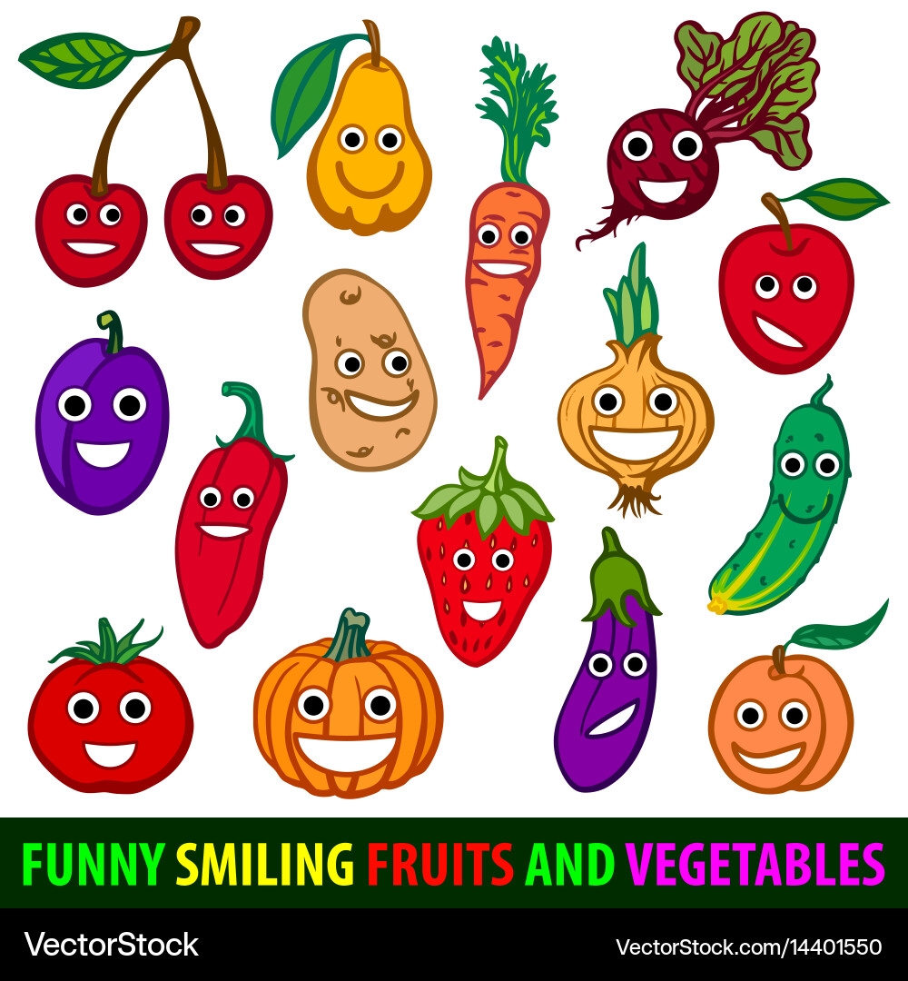 funny fruits and vegetables pictures