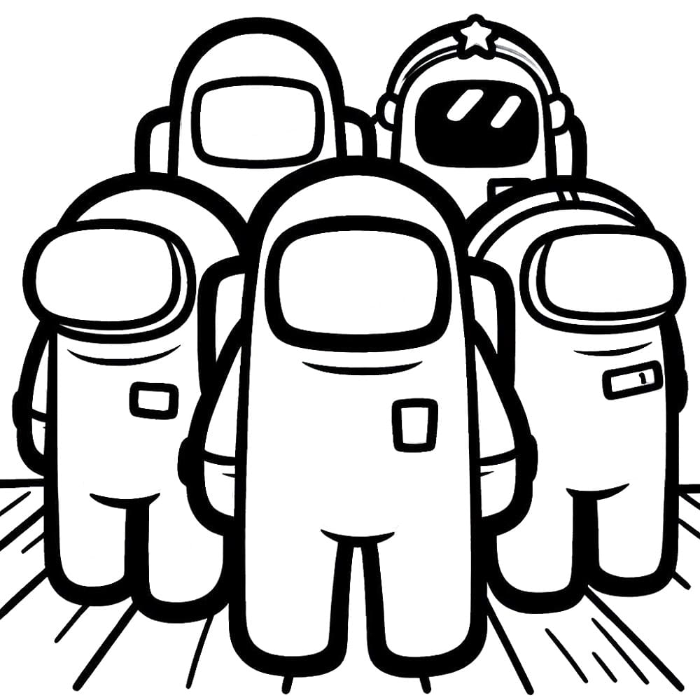 Game Among Us Characters Coloring Page Download Print Or Color Online For Free