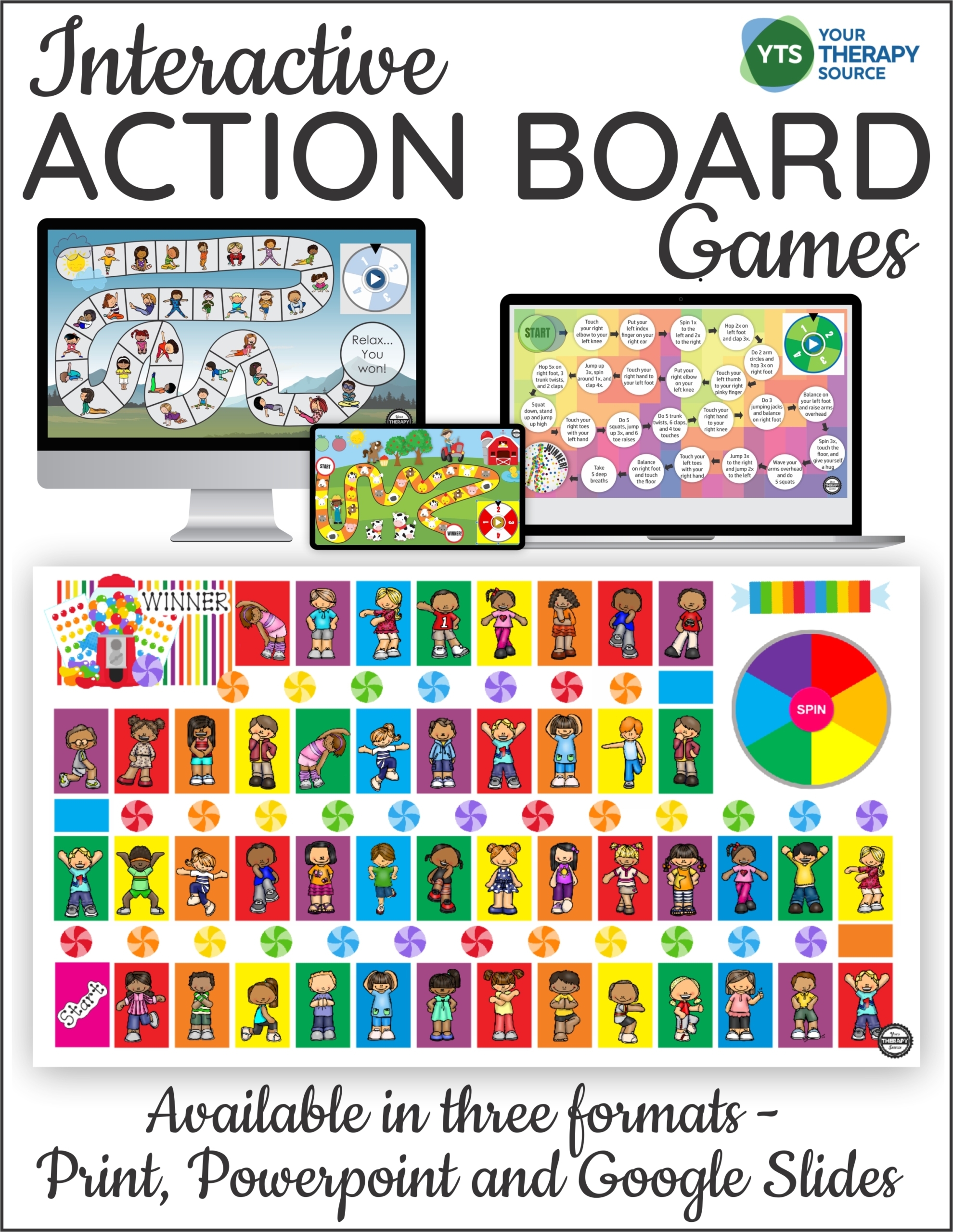 Game Board Printable FREE Your Therapy Source