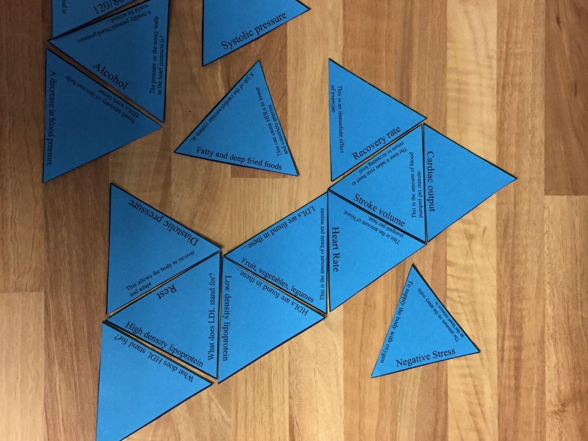 GCSE PE Edexcel 9 1 FULL COURSE Tarsia Triangle Puzzle Set Teaching Resources