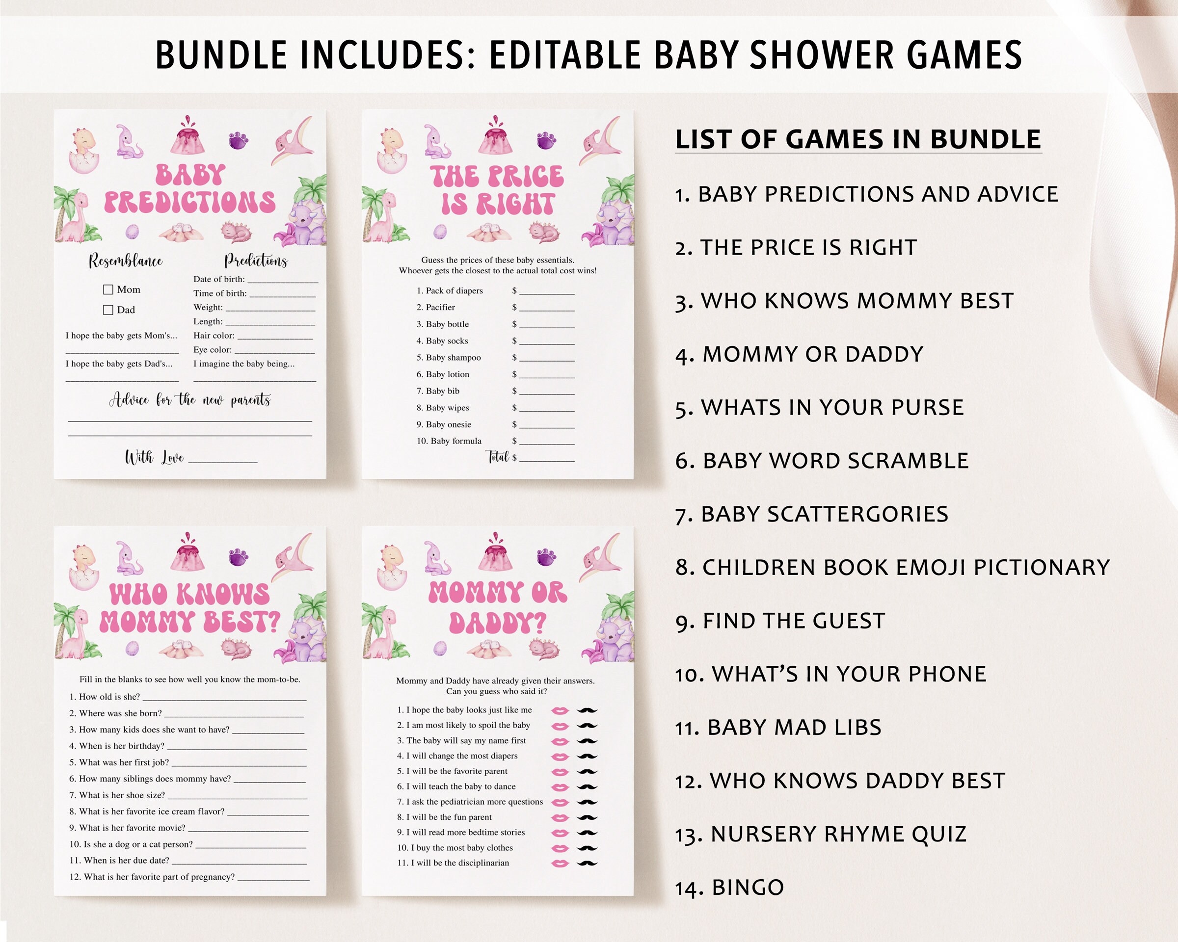 free printable baby shower games what& 39