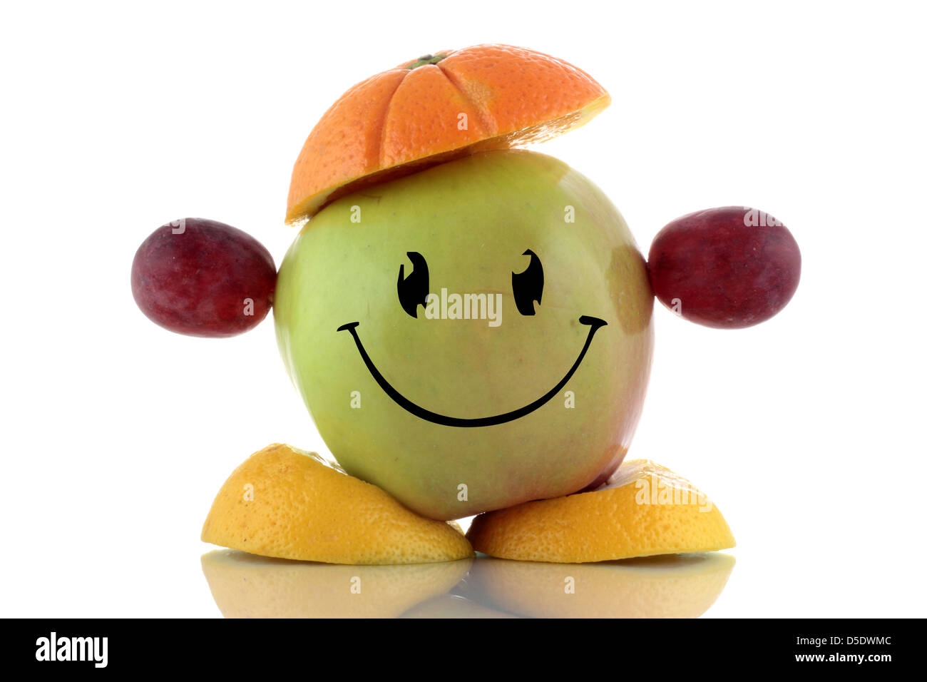 Happy Diet Funny Fruit Character Stock Photo Alamy