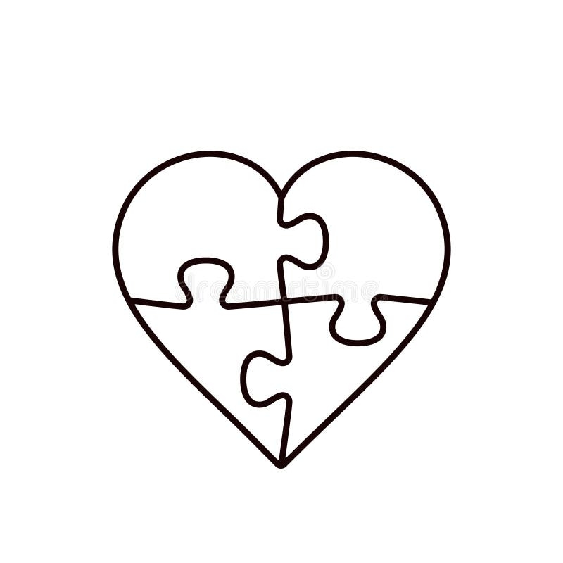 Heart Puzzle Piece Stock Illustrations 3 969 Heart Puzzle Piece Stock Illustrations Vectors U0026 Clipart Dreamstime
