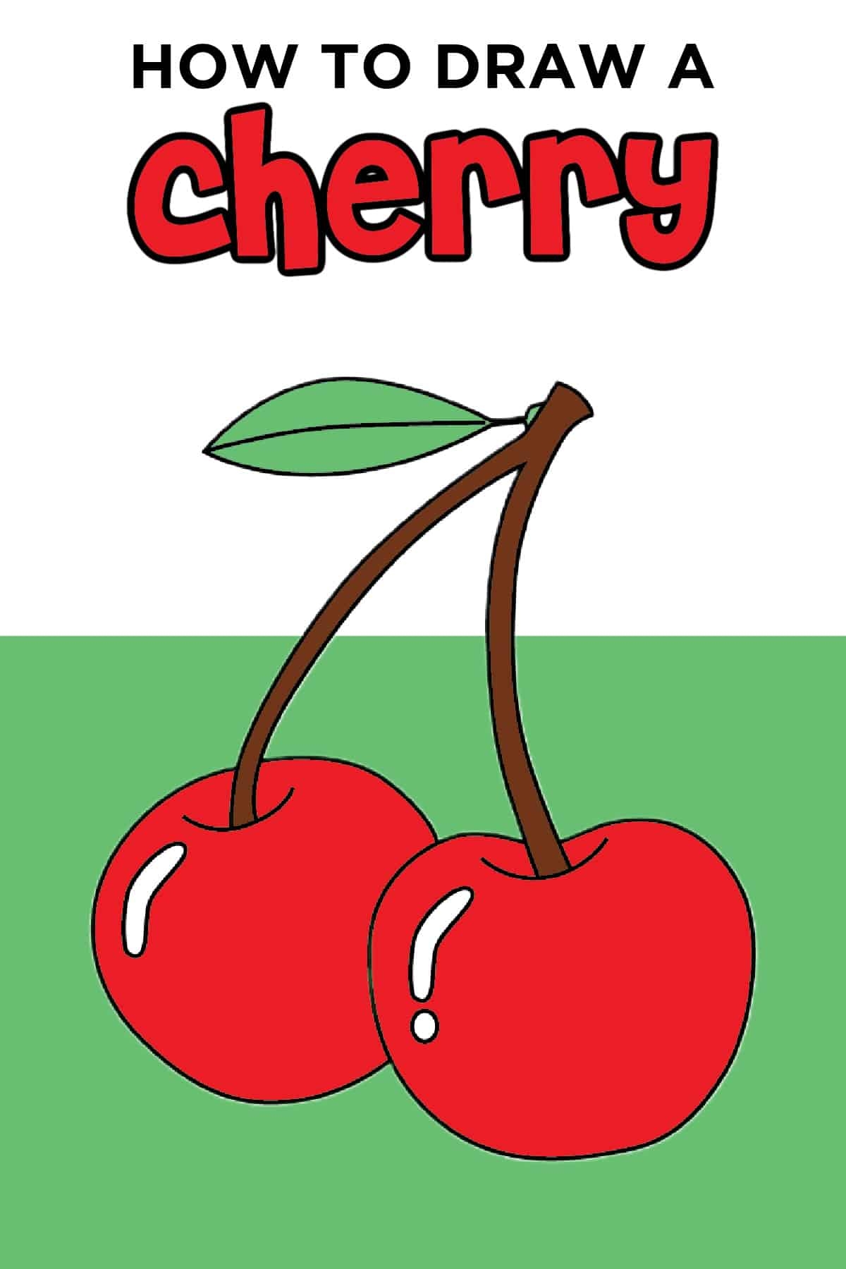 How To Draw A Cherry Made With HAPPY
