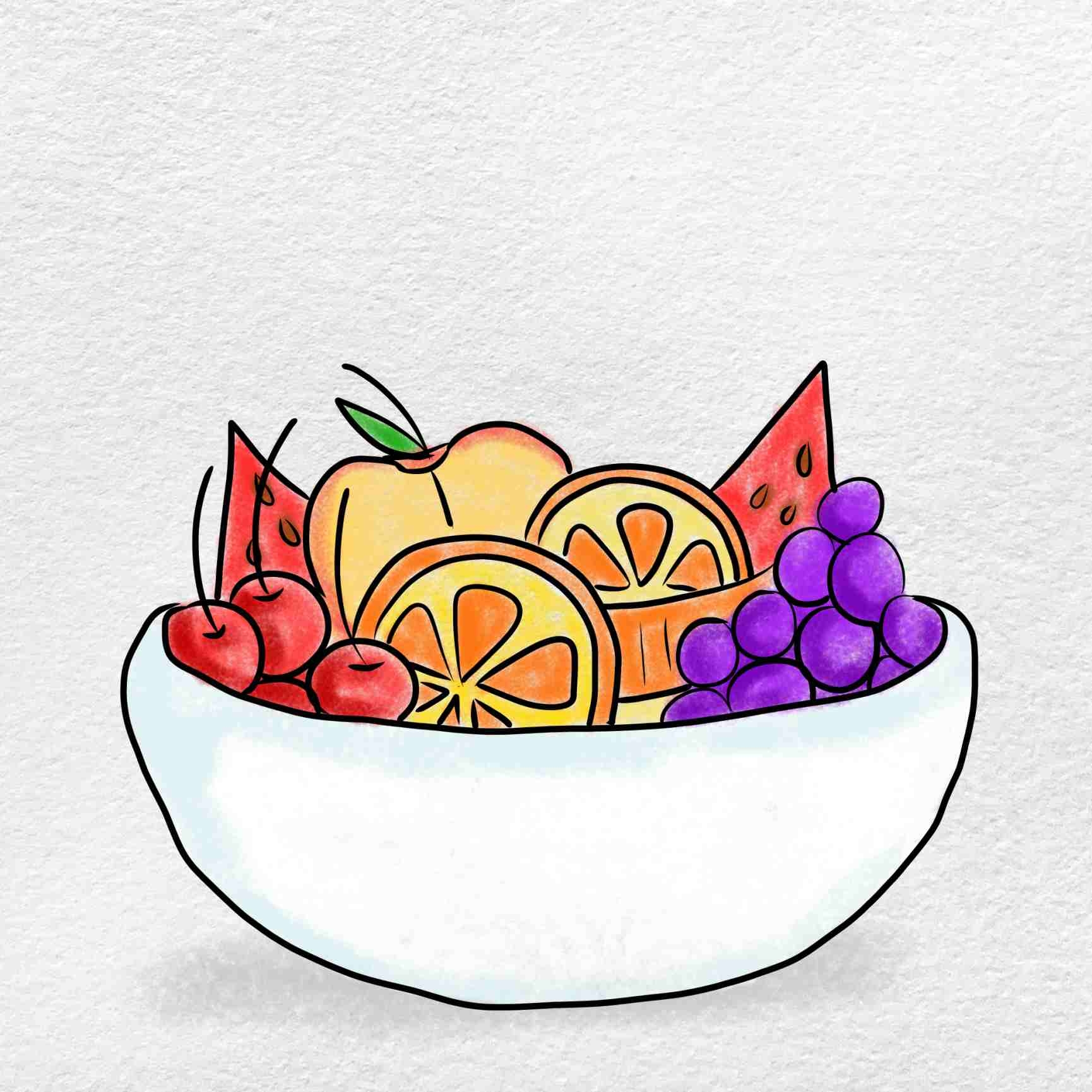 fruits pictures to draw