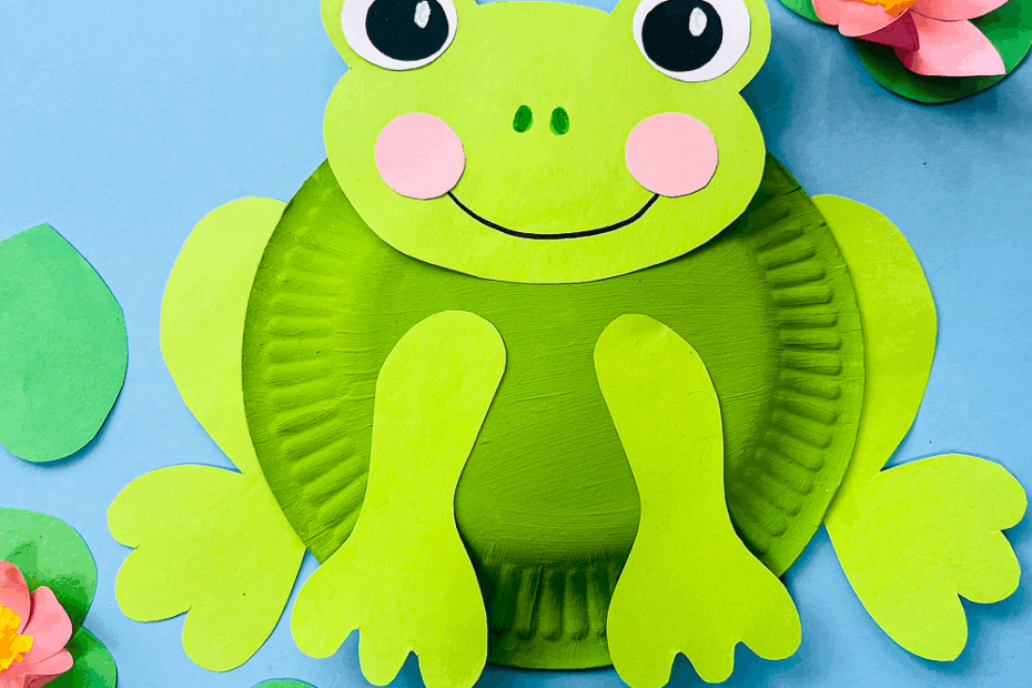 How To Make A Paper Plate Frog Craft Arty Crafty Kids