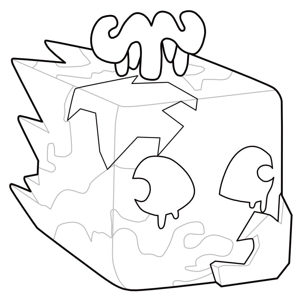 Ice Fruit From Blox Fruits Coloring Page Download Print Or Color Online For Free